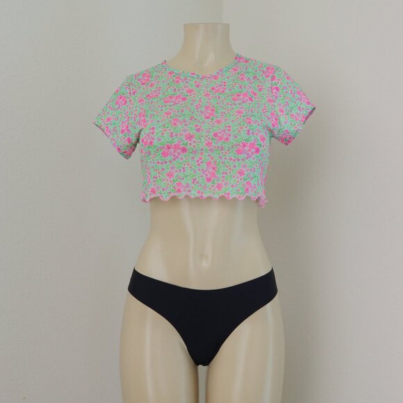 Kulani Kinis Tops - KULANI KINIS - Cropped Mesh Tee